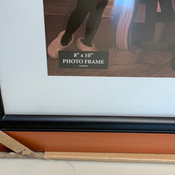 Disney 8x10 Wood Picture Frame Mickey Mouse Head Accents Red-ish-brown and Black - Picture 3 of 6